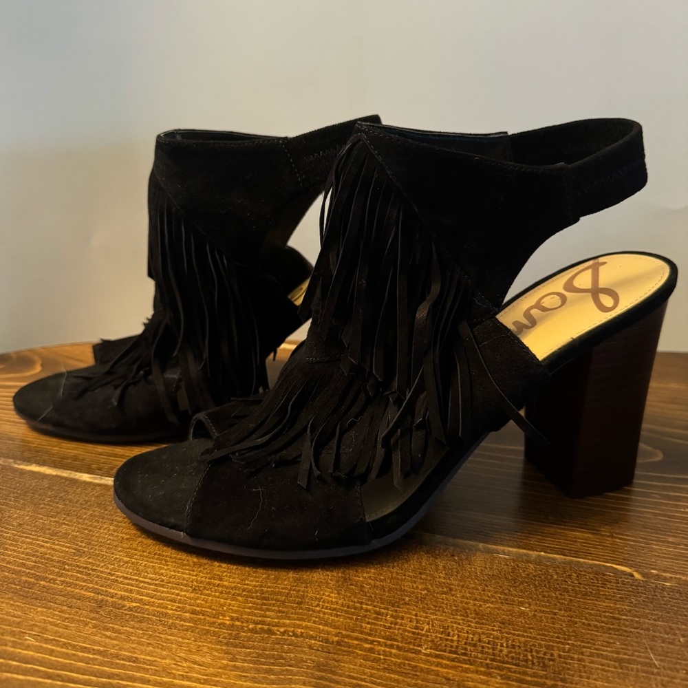 Sam Edelman Elaine Boho Fringe Booties NWOB